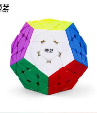 奇藝 魔方格 啟恆 磁力 三階五魔方 啟恆S 雕刻 彩色 無貼紙 十二色 3階5魔方  5魔方