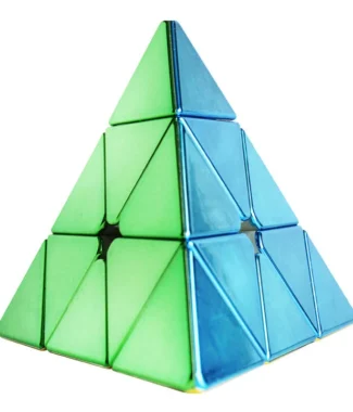 電鍍 磁力金字塔 z-cube 光面 彩色 磁力版 三角四面 異形兒童 益智玩具