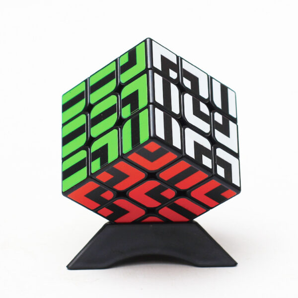 Z-CUBE 特殊圖案 迷宮 迷宮魔方 3階 黑底六色  魔術方塊 魔方