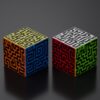 Z-CUBE 特殊圖案 迷宮 迷宮魔方 3階 黑底六色  魔術方塊 魔方