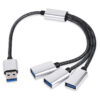 傳輸線 USB usb2.0 一拖二 一拖三 手機 電腦 平板 分線器 Type C轉HDMI
