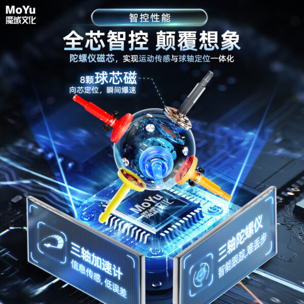 魔域 威龍V11 三階 魔方 磁力 魔衣 8磁球軸 20磁球軸 磁懸浮 競速 AI 魔方 球軸定位 陀螺儀 磁芯 智能對戰 充電盒