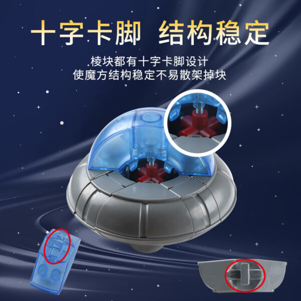泛新飛碟魔方UFO 魔術方塊圓形不規則變體魔方競速異形魔術方塊超難魔方